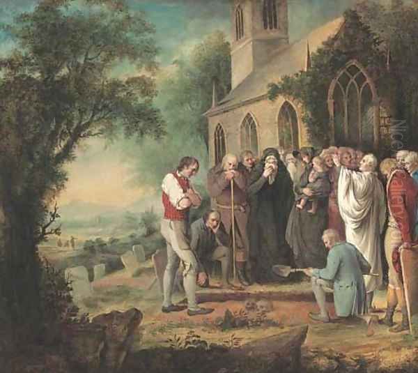 A final farewell Oil Painting by English School