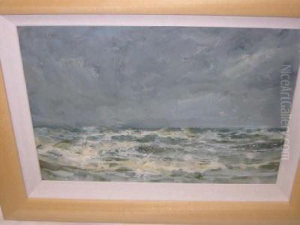 Stormy Seas Oil Painting by John Falconar Slater