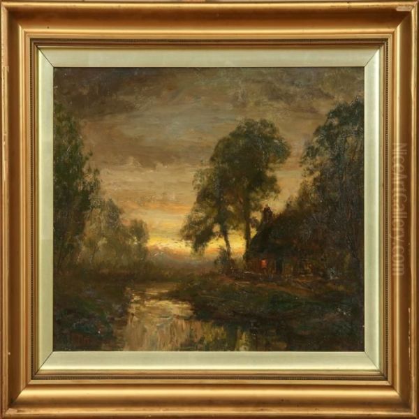 Landscape With A House Oil Painting by John Falconar Slater