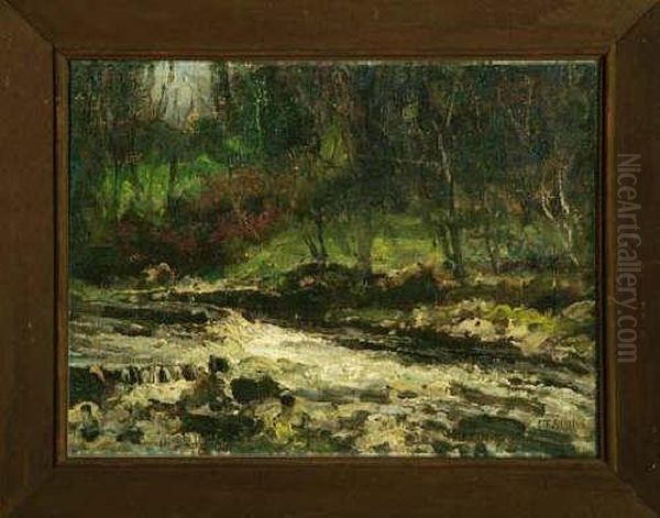 12in. X 16in. The Allen, Allendale Signed; Inscribed On The Stretcher Oil Painting by John Falconar Slater