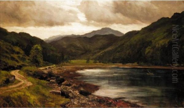 Mountain Landscape Oil Painting by John Falconar Slater