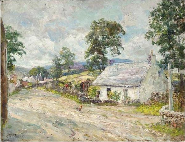 Dalry, Galloway Oil Painting by John Falconar Slater