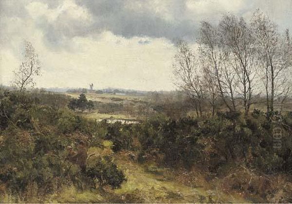 Over Putney Heath Oil Painting by John Falconar Slater