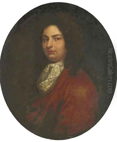 Portrait of a gentleman, identified as John Francis Vigani Oil Painting by English School