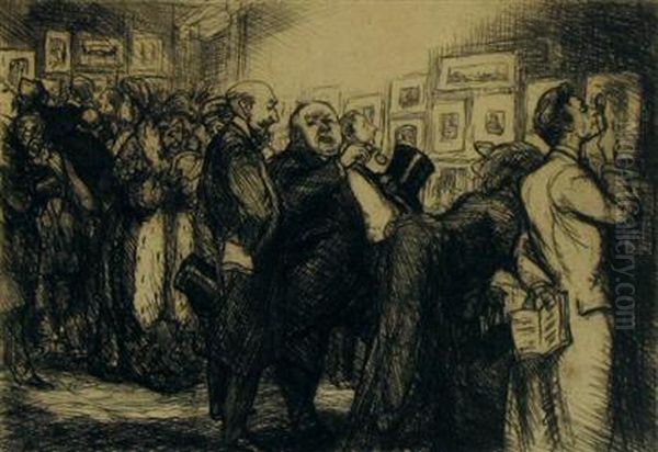 Connoisseurs Of Prints Oil Painting by John Sloan