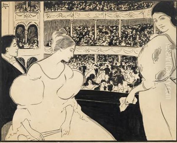 A Ball At The Academy by John Sloan