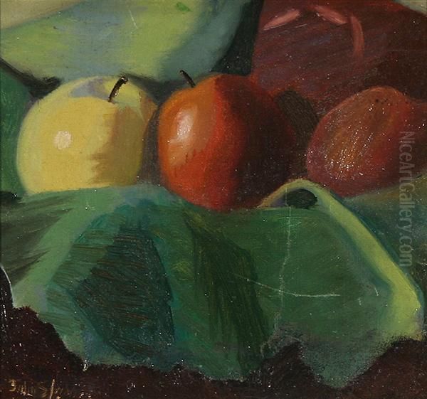 Still Life With Apples Oil Painting by John Sloan