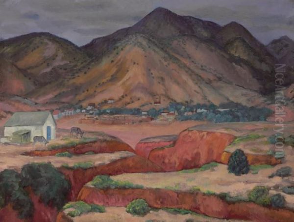 Los Cerrillos Oil Painting by John Sloan