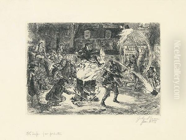 Bonfire. by John Sloan