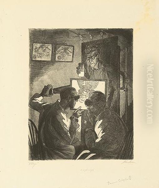 X-rays. Oil Painting by John Sloan