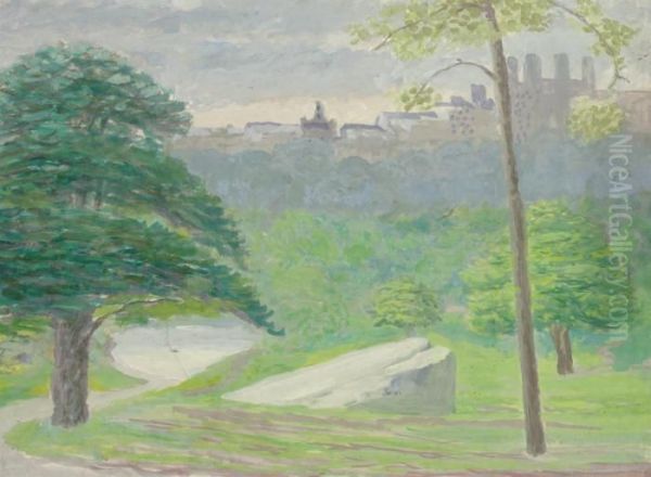 Central Park Oil Painting by John Sloan