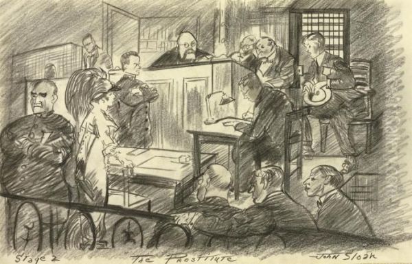 The Prostitute Oil Painting by John Sloan