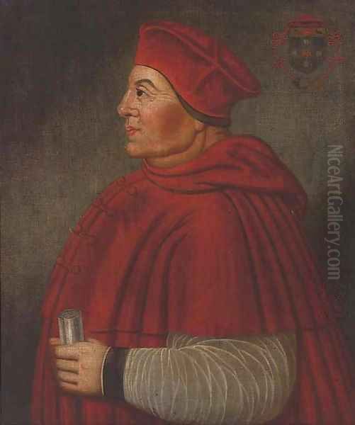 Portrait of Cardinal Thomas Wolsey (1475-1530) Oil Painting by English School