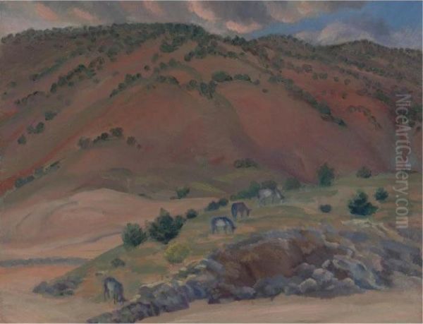 Landscape, Santa Fe Oil Painting by John Sloan