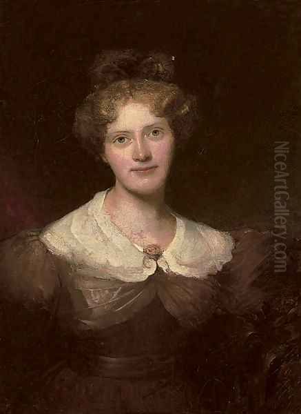 Portrait of Lady Elizabeth Whitbread (1765-1846) Oil Painting by English School