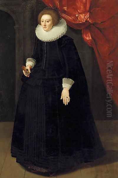 Portrait of Lady Harbord Oil Painting by English School