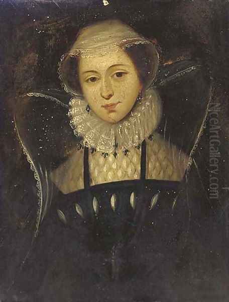 Portrait of Mary Queen of Scots (1542-1587) Oil Painting by English School