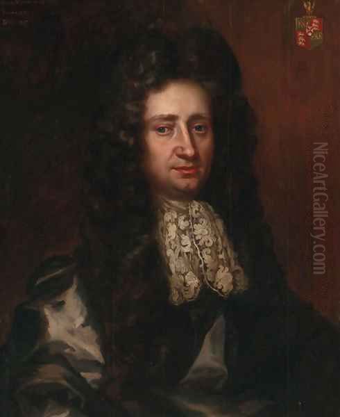 Portrait of Owen Mynne of Llwyn Oil Painting by English School