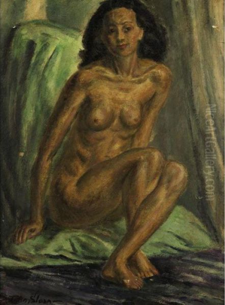 Nude Oil Painting by John Sloan