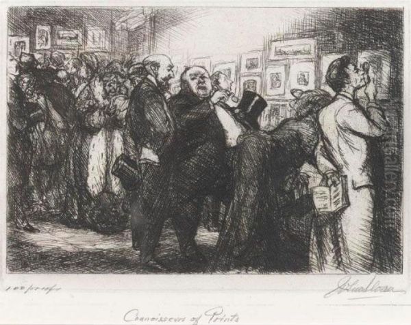 Connoisseurs Of Prints (morse 127) by John Sloan