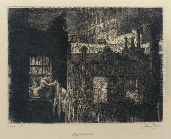 Night Windows by John Sloan