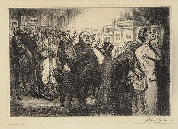 Connisseurs Of Prints by John Sloan