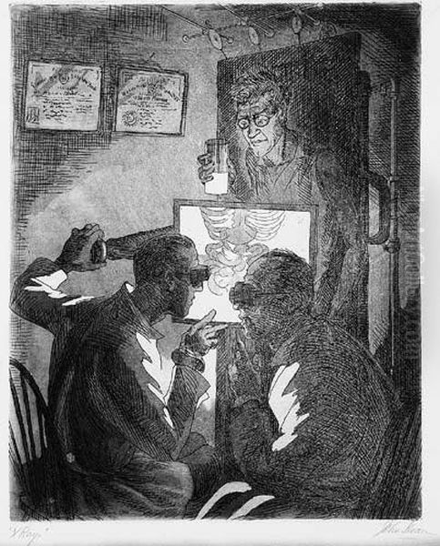 X-rays Oil Painting by John Sloan