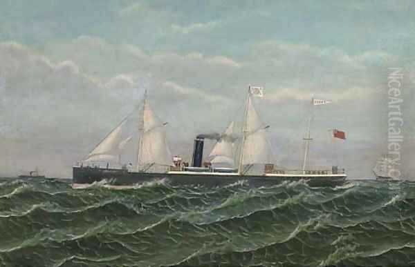 The General Steam Navigation Company's steamer Stork Oil Painting by English School