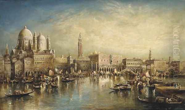 The Grand Canal, Venice Oil Painting by English School