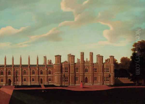 The Provosts Lodge, Kings College, Cambridge Oil Painting by English School