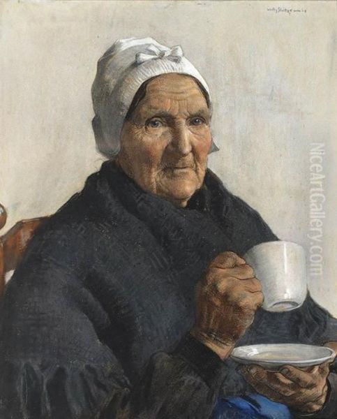 Fishers' Woman From Katwijk, Aaltje Oil Painting by Willy Sluyters