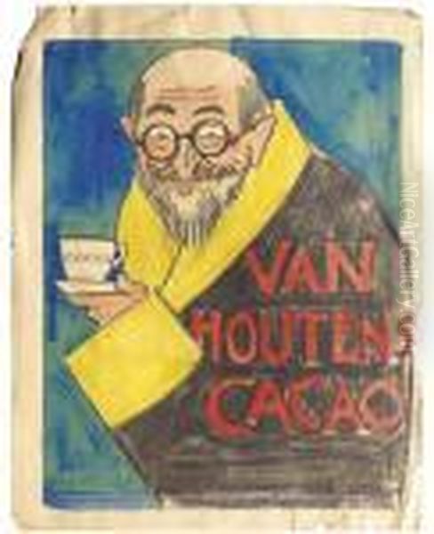 Van Houten's Cacao - A Poster Design by Willy Sluyters