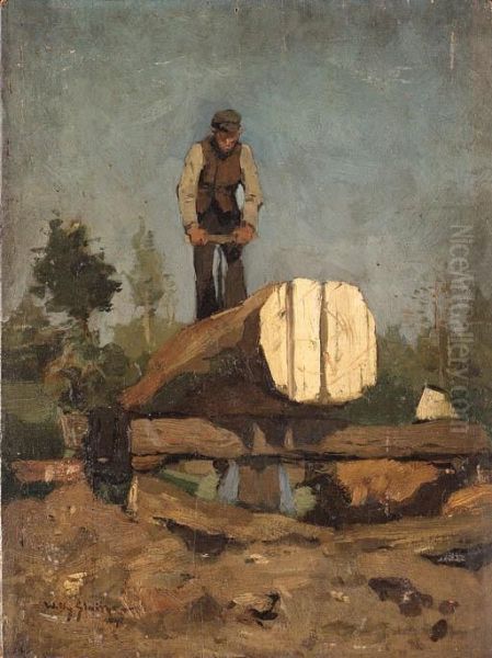 The Log Cutter by Willy Sluyters