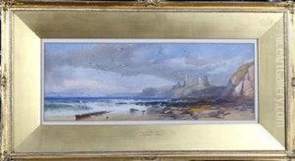 Dunstanburgh Castle Oil Painting by James Burrell-Smith