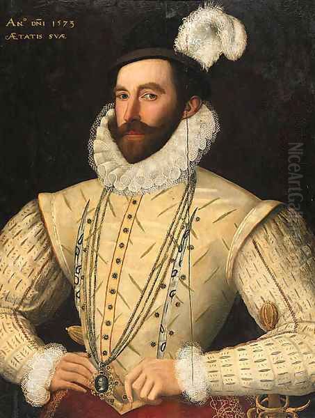 Portrait of Francis Hart (1540-1588), of Lullingstone Castle Oil Painting by English School