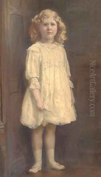 Portrait of Heather Petter Oil Painting by English School