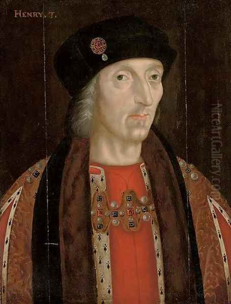 Portrait of King Henry VII (1457-1509) Oil Painting by English School