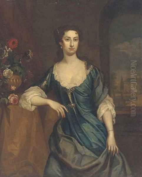 Portrait of Mary Frederick, Mrs Alexander Hume Oil Painting by English School