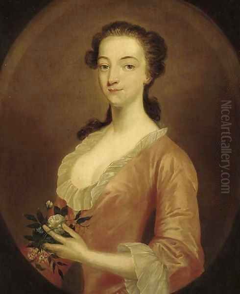 Portrait of Penelope, Lady Daniell (1722-1762) Oil Painting by English School