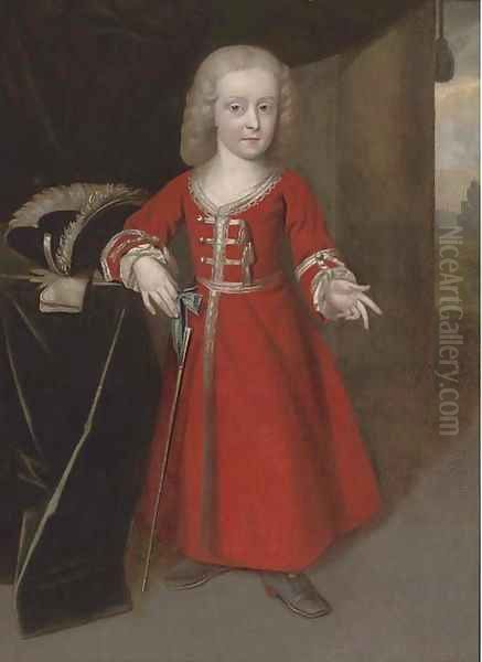 Portrait of Sir Carnaby Haggerston as a boy Oil Painting by English School