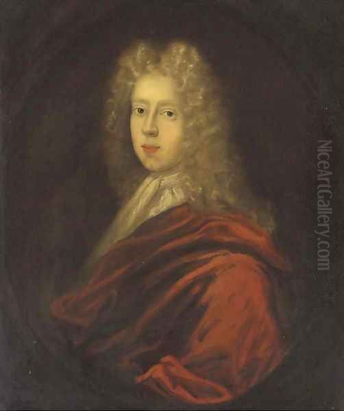 Portrait of Sir William Dukinfield-Daniell, 3rd Baronet of Dukinfield (1725-1758) Oil Painting by English School