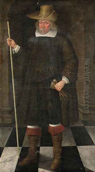 Portrait of the Hon. Henry Hastings (1551-1650) Oil Painting by English School