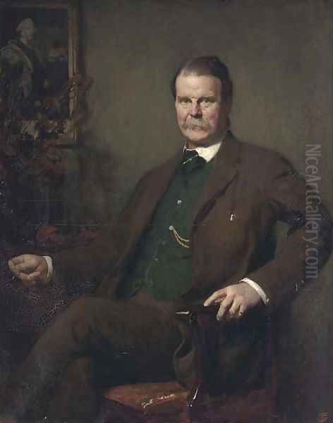 Portrait of Thomas Mosley, 1st and Last Baron Anslow Oil Painting by English School