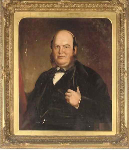 Portrait of William Slater Walker Esq. (British, d.1883) Oil Painting by English School