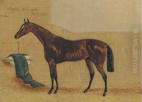 Sixpence, Winner of the Derby, 1840 Oil Painting by English School