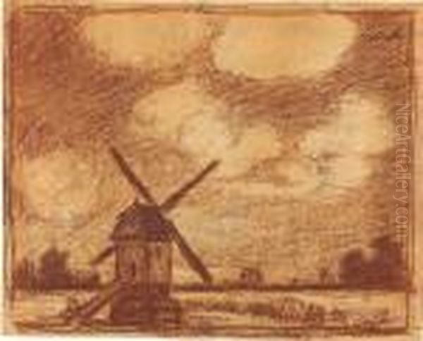 Le Moulin Oil Painting by Jakob Smits