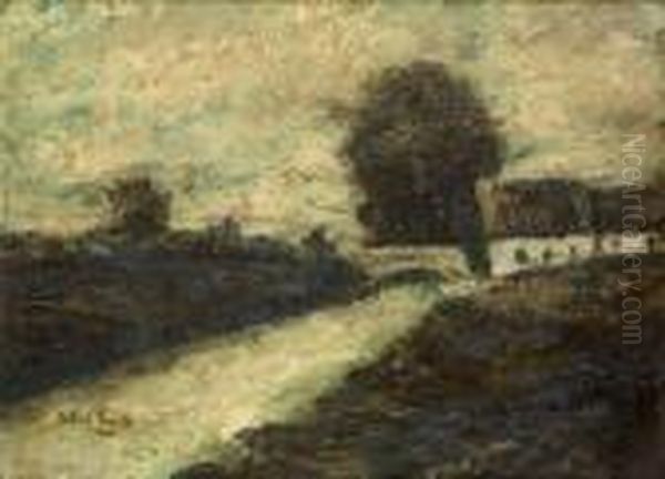  Paysage Au Pont  Oil Painting by Jakob Smits