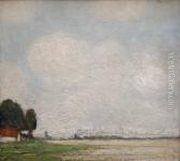 Landschap Oil Painting by Jakob Smits