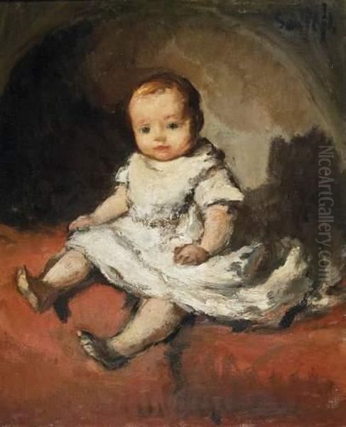 Portrait D'enfant Oil Painting by Jakob Smits