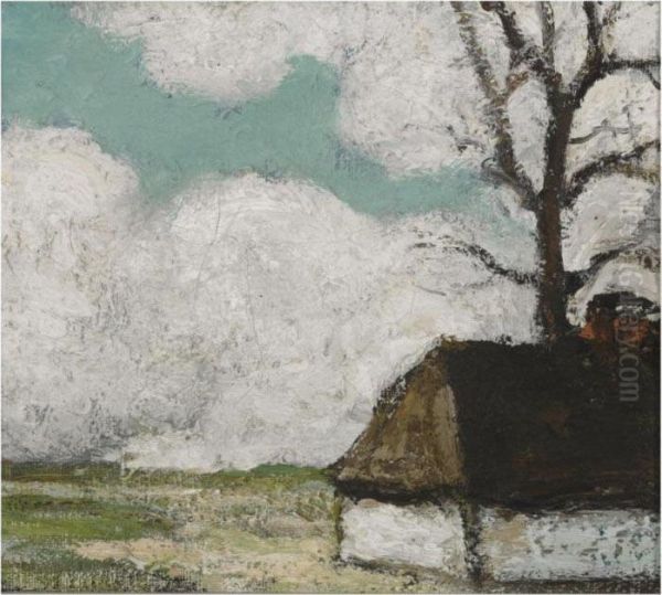 Vue De Ferme Oil Painting by Jakob Smits